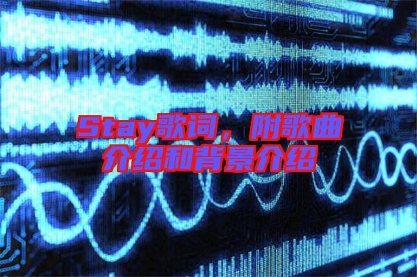 Stay歌詞，附歌曲介紹和背景介紹