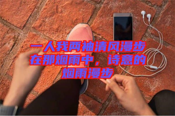 一人我兩袖清風漫步在那煙雨中，詩意的煙雨漫步