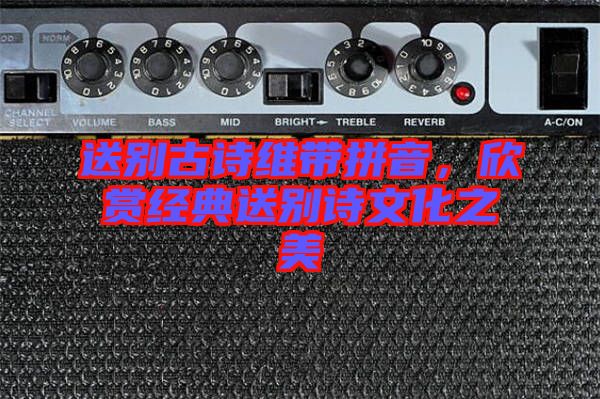 送別古詩維帶拼音，欣賞經典送別詩文化之美