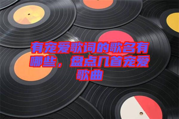 有寵愛歌詞的歌名有哪些，盤點幾首寵愛歌曲