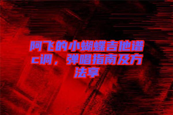 阿飛的小蝴蝶吉他譜c調(diào)，彈唱指南及方法享