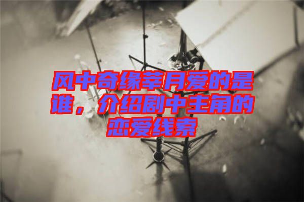 風中奇緣莘月愛的是誰，介紹劇中主角的戀愛線索