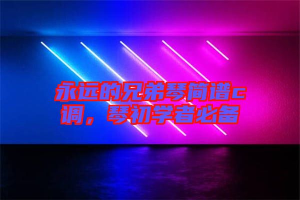 永遠的兄弟琴簡譜c調(diào)，琴初學(xué)者必備