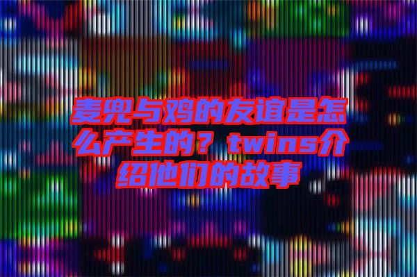 麥兜與雞的友誼是怎么產(chǎn)生的？twins介紹他們的故事