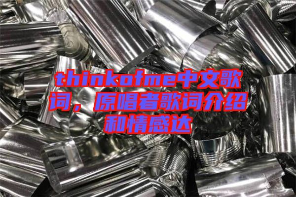 thinkofme中文歌詞，原唱者歌詞介紹和情感達(dá)