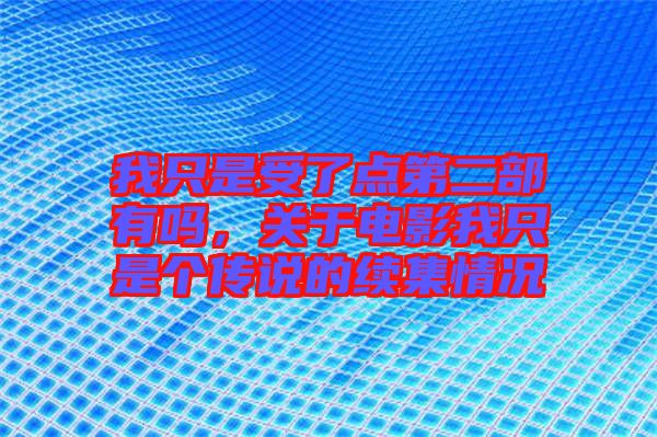 我只是受了點第二部有嗎，關于電影我只是個傳說的續集情況