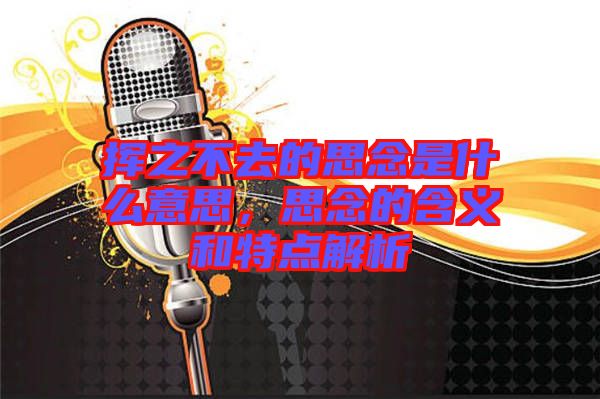 揮之不去的思念是什么意思，思念的含義和特點(diǎn)解析