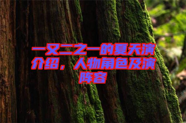 一又二之一的夏天演介紹，人物角色及演陣容