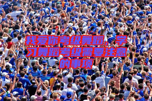 我愛(ài)你考級(jí)舞蹈，學(xué)習(xí)舞蹈考級(jí)需要注意的事項(xiàng)