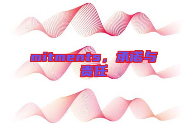 mitments，承諾與責任