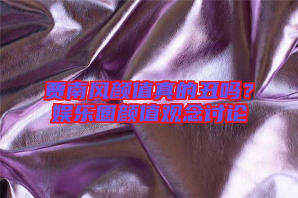 賈南風顏值真的丑嗎？娛樂圈顏值觀念討論